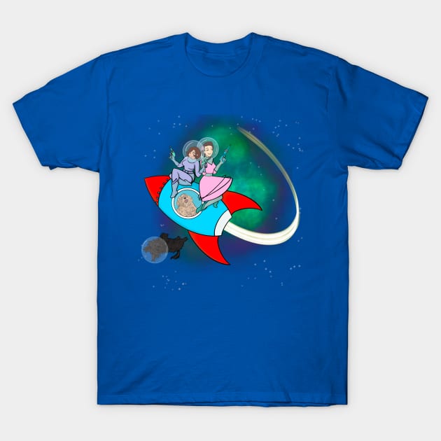 Intrepid space puppers T-Shirt by feilan